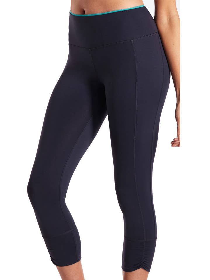 Pantalon de yoga Contrast Trim Crop pour la vente par LaSculpte