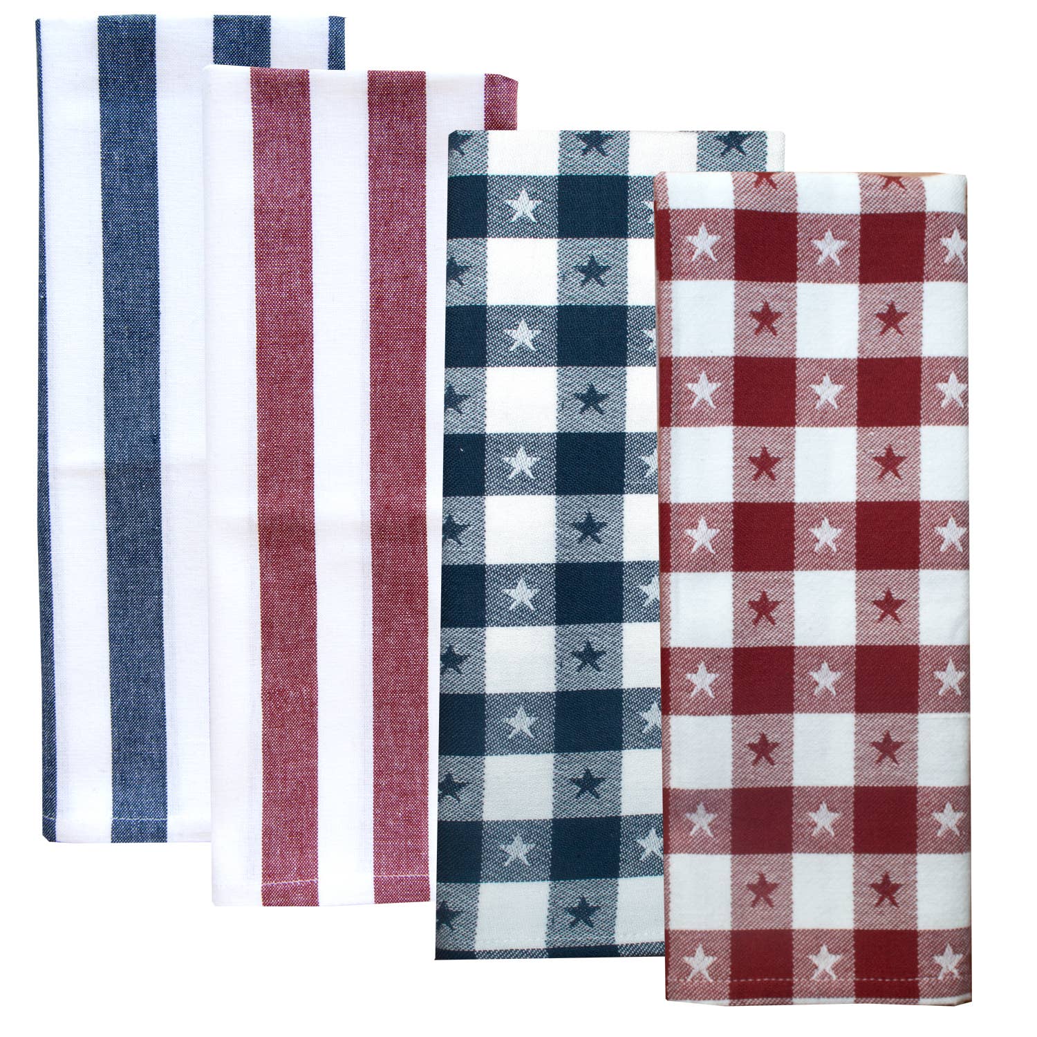 Dunroven House - Wholesale Tea Towel - Everyday Essentials Tea Towel Set - Stars and Stripes1