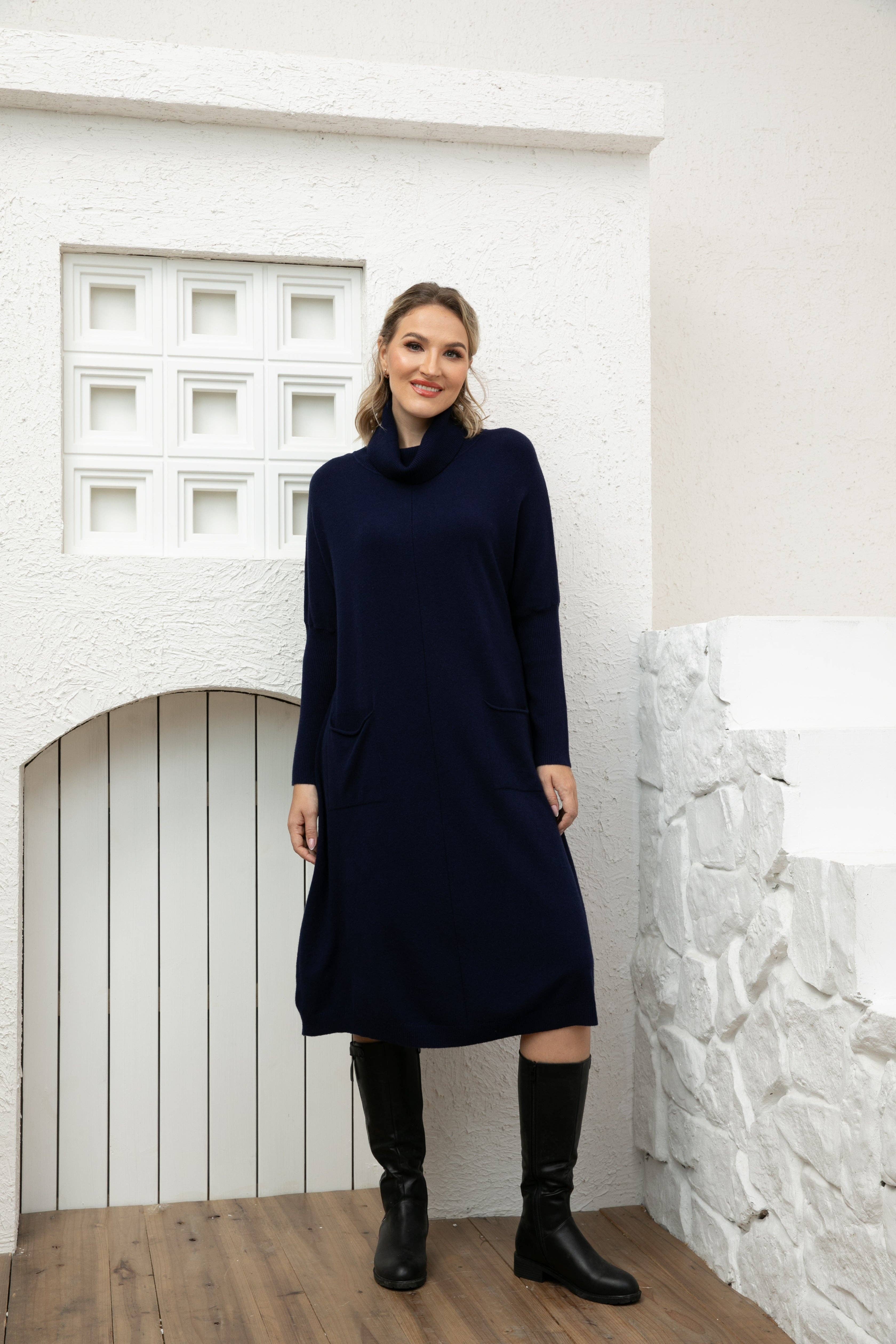 Orange Fashion Village - Vente Robe – femme - Robe-pull longue Cozy Chic11