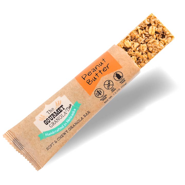 The Gourmet Granola - Wholesale Snack Bar - Peanut Butter Granola Bars - 12 Pack1