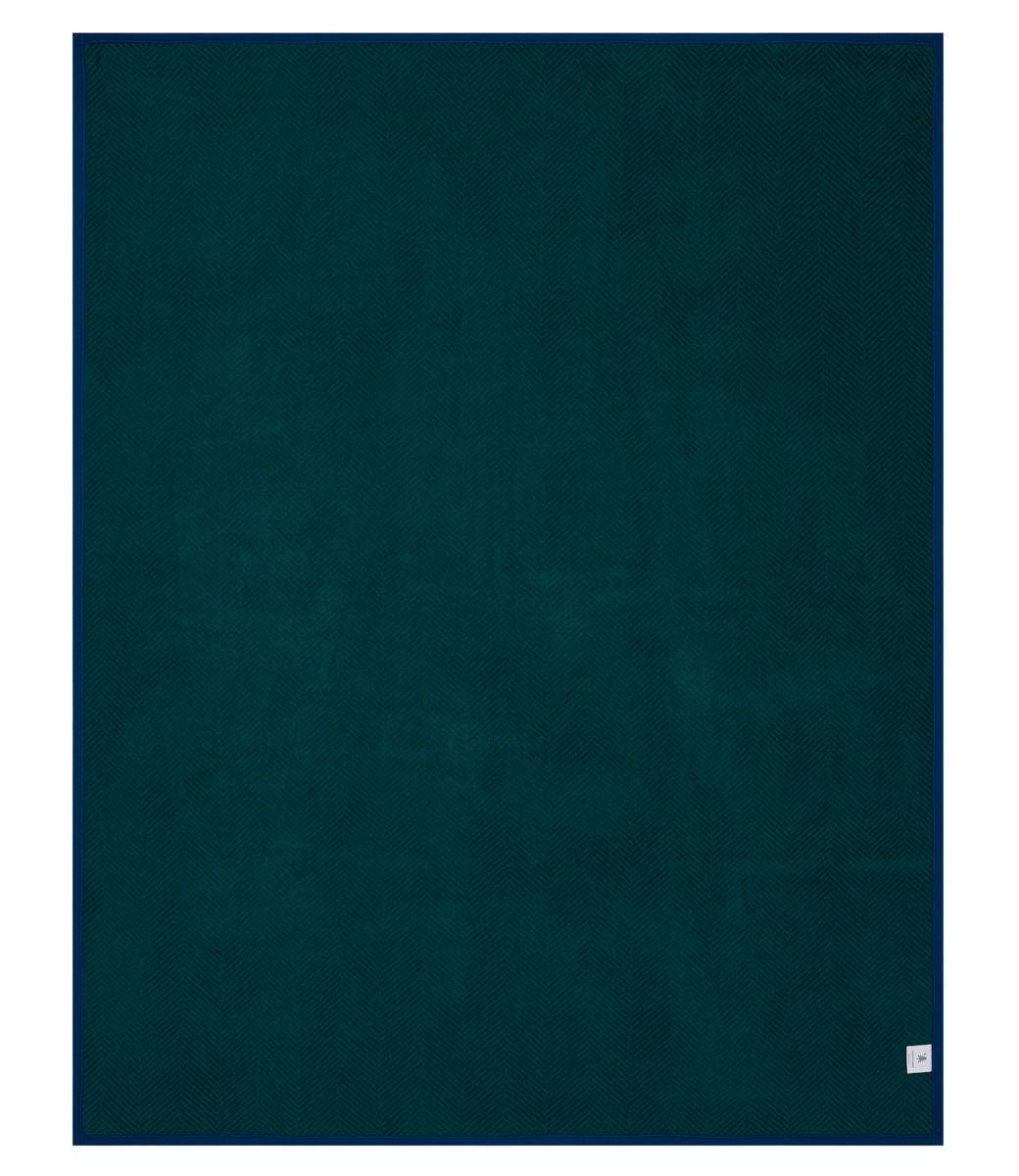 ChappyWrap – wholesale Throw blanket – Harborview Herringbone Blue Spruce Blanket7