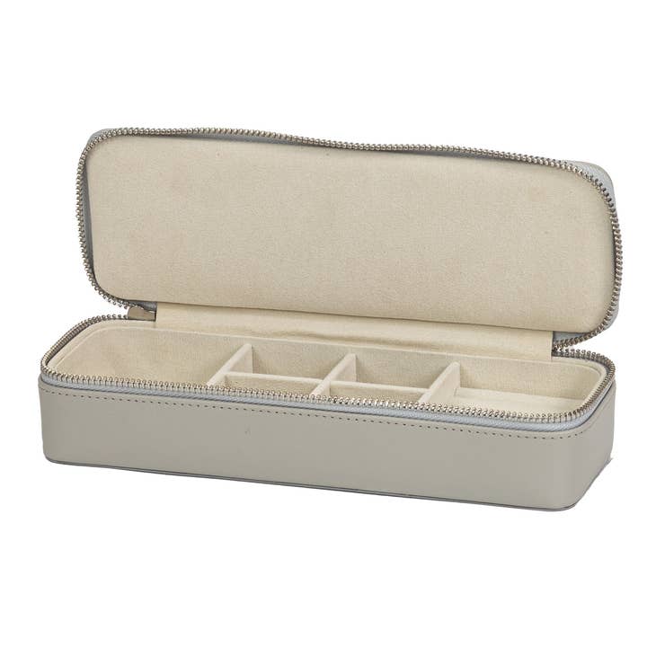 Portagioie da viaggio in pelle rigenerato grigio 704G per la vendita all'ingrosso da parte di Mele and Co UK/ EU