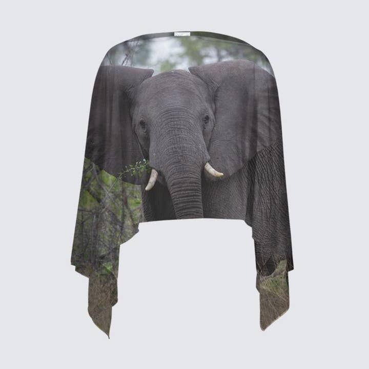 Xale de rosto de elefante africano por atacado de Mac & Bean Designs