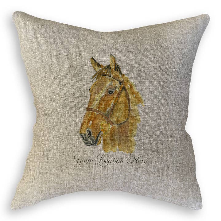 French Graffiti - Wholesale Tea Towel - Horse Head with Location10