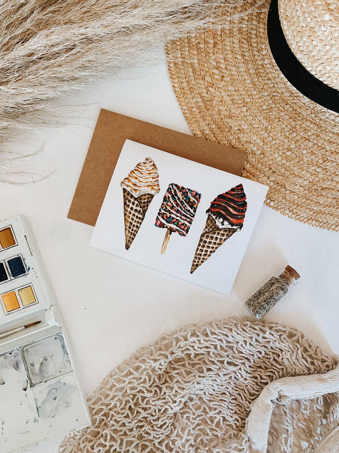 MacaelaMade – wholesale Everyday greeting card – Ice Cream Waffle Cone Card4