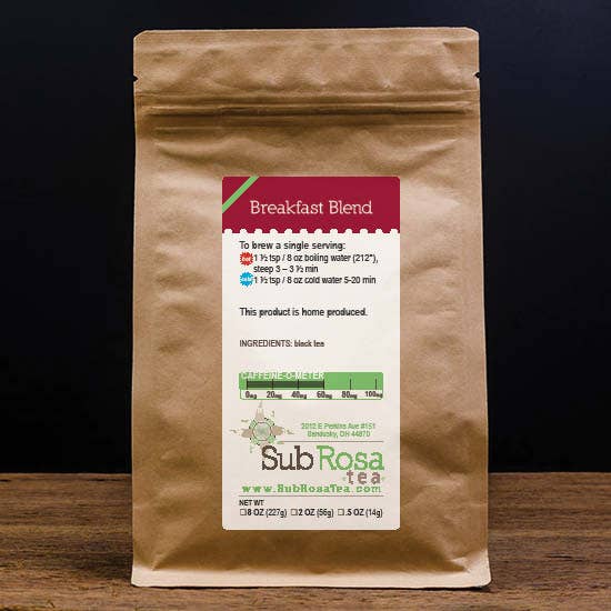 Breakfast Blend - Ceylon Black Loose-leaf Tea for wholesale by Sub Rosa Tea