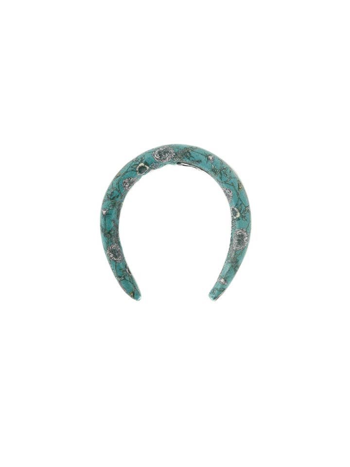 Rounded velvet headband with birds pattern for wholesale by Tétè Accessories