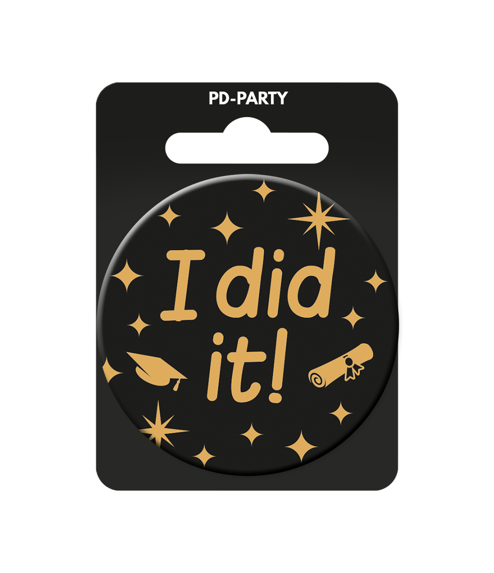 PD Party - Wholesale Party Favor - Classy party badge - I did it2