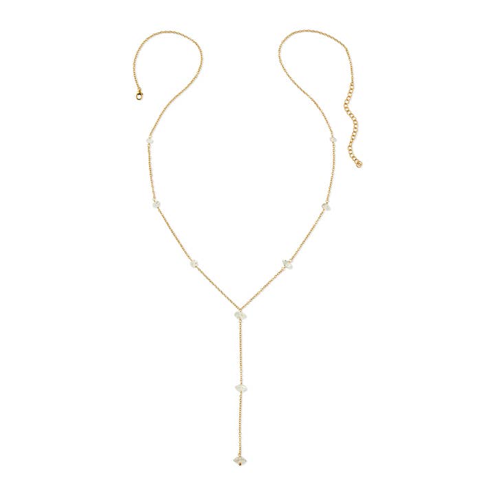 Colar Longo Herkimer Diamond Y por atacado de Heather Hawkins