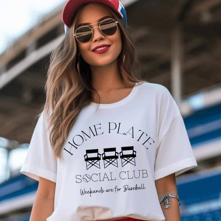 Home Plate Social Club- Tee for wholesale by Cash & Drix Wholesale