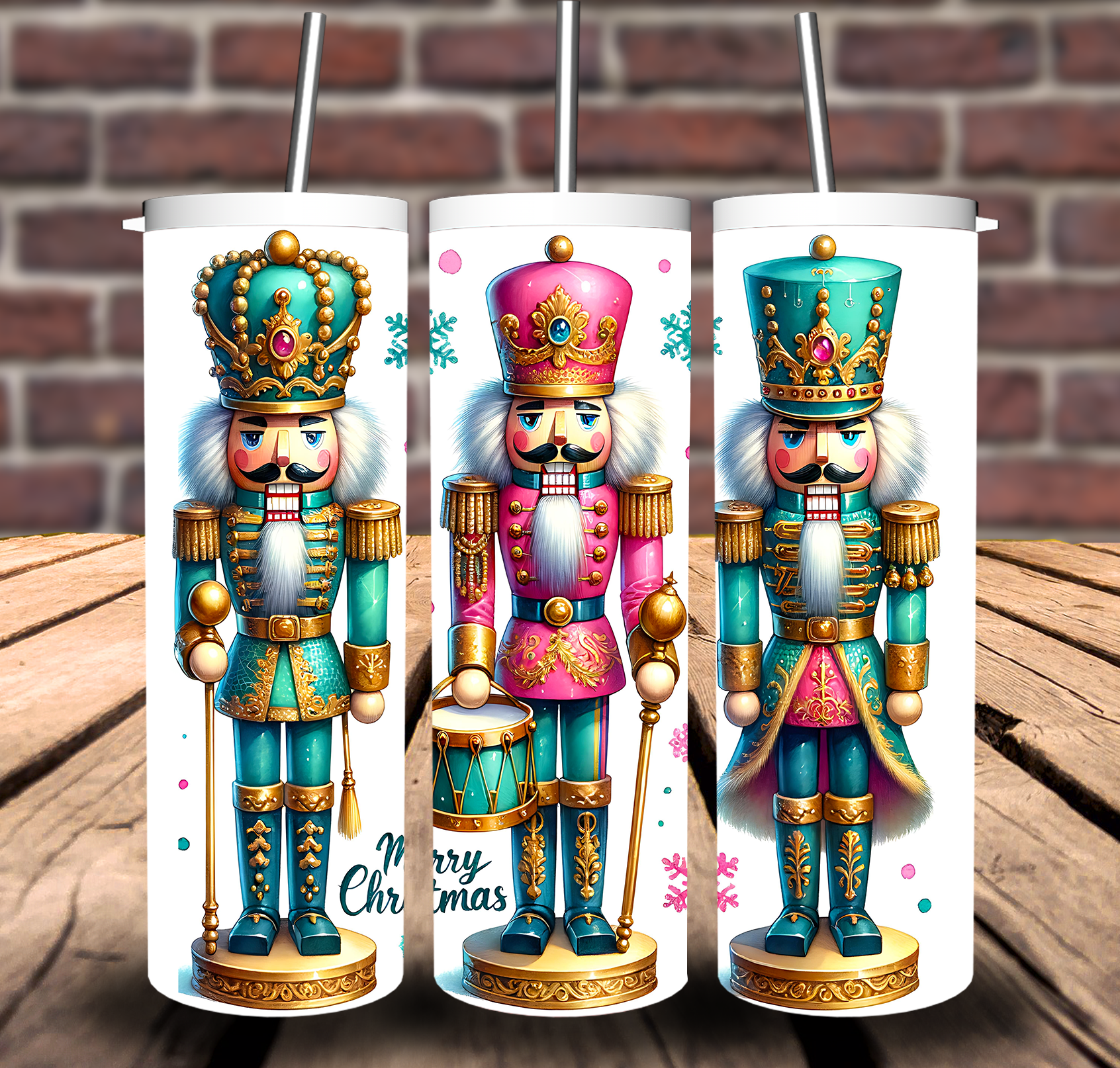 Sweet Tees – wholesale Insulated mug/tumbler – Christmas Nutcracker Sublimation Tumbler 20oz 30oz0