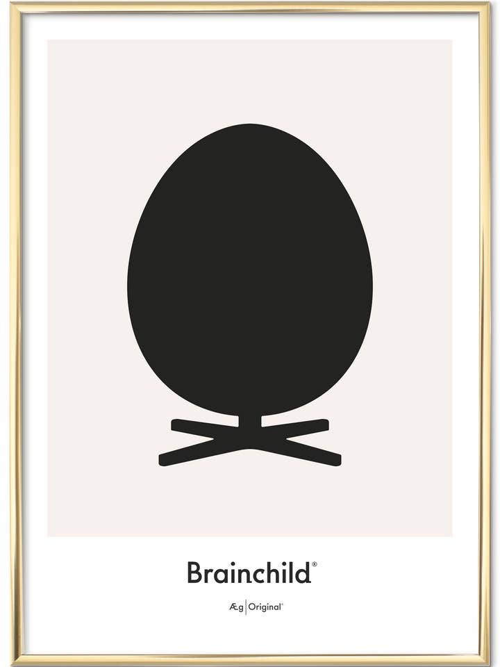 Egg poster — Grey — Design icon for wholesale by Brainchild
