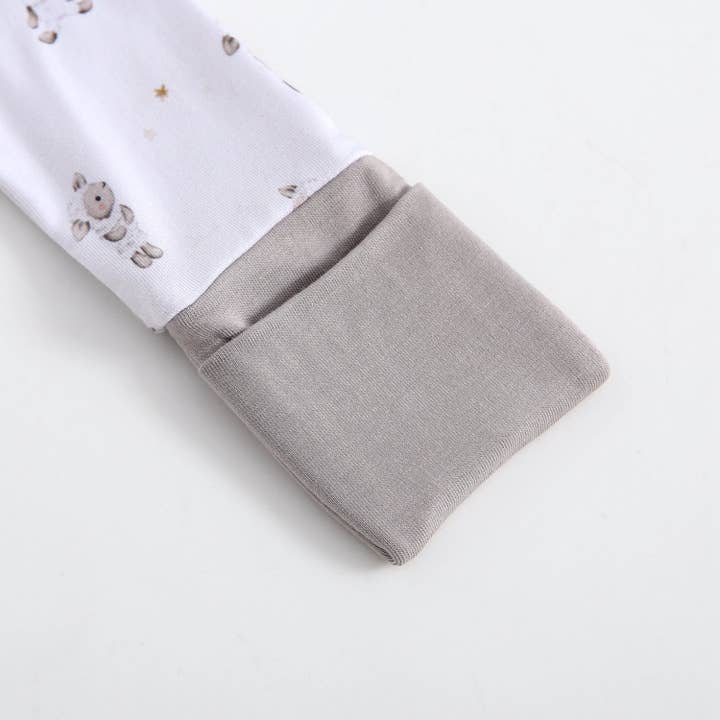 Luxie Charm - Wholesale Jumpsuit - Baby - Little Lamb Zippered Baby Romper5