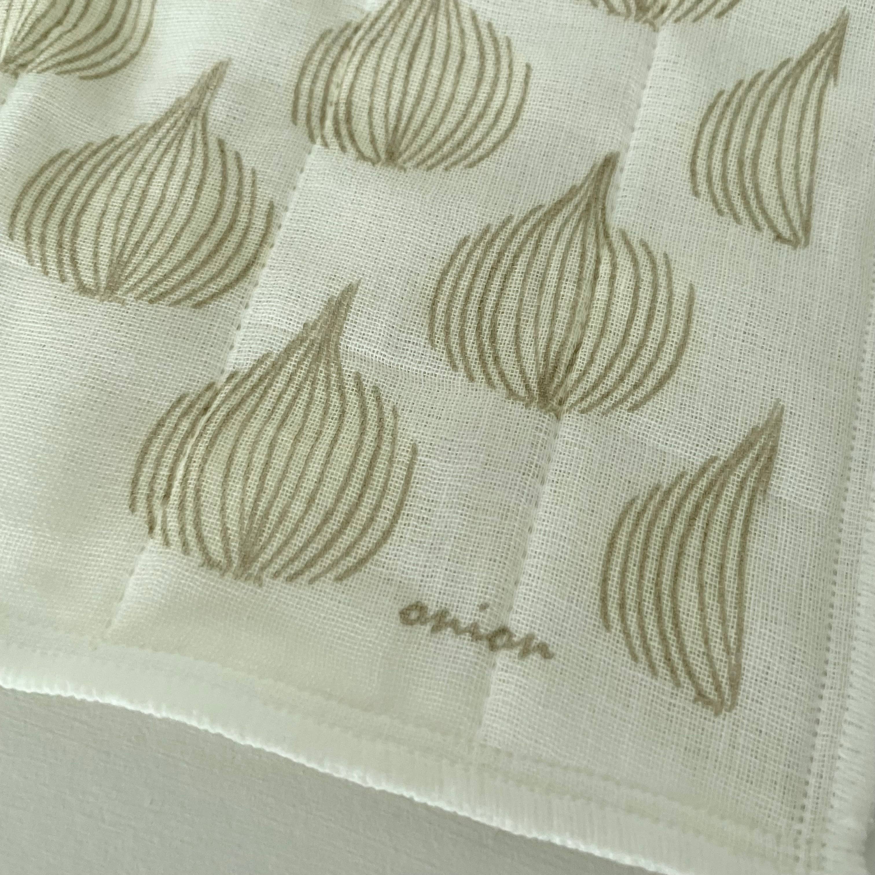 fort & field - Wholesale Dishcloth - kaya Japanese rayon/cotton dishcloth 11.75" sq. - tan onion2