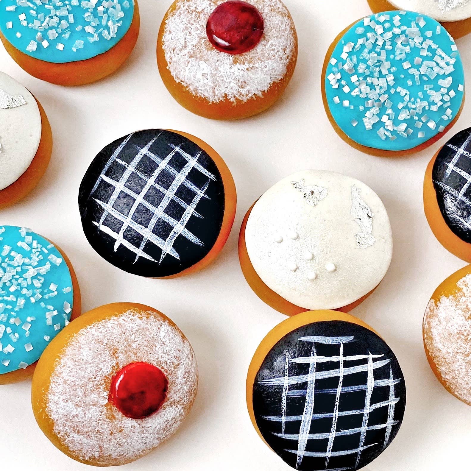 marzipops - Wholesale Cookie - Gourmet Marzipan Hanukkah Mini Sufganiyot Assorted Donuts3