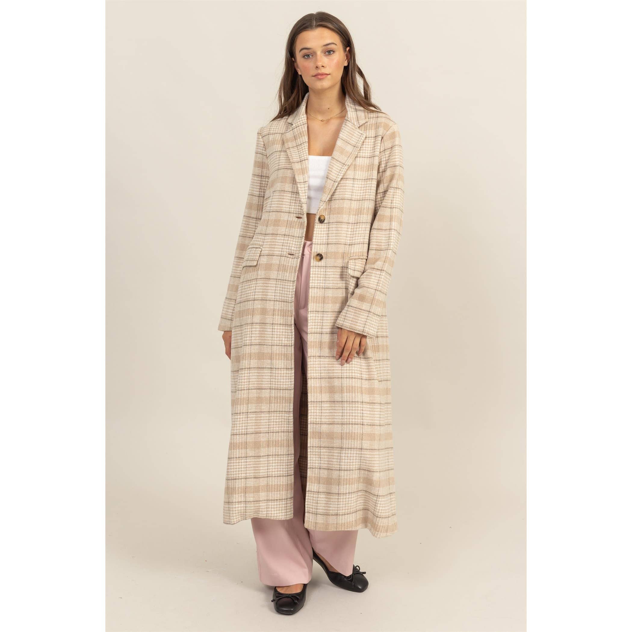 HYFVE - Wholesale Coat - Women's - Plaid Long Coat16