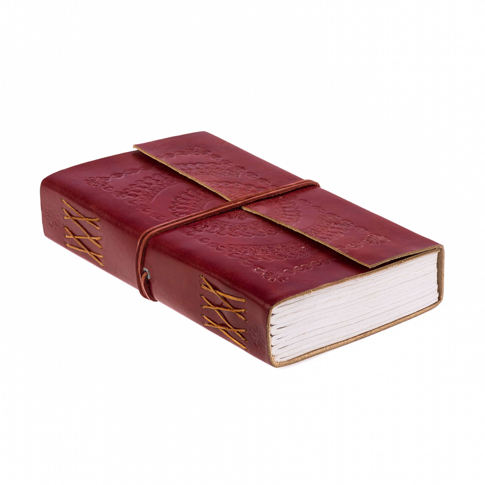 The Paper High Gift Company Limited - Wholesale Notebook - Handmade Mini Distressed Embossed Leather Journal Notebook2