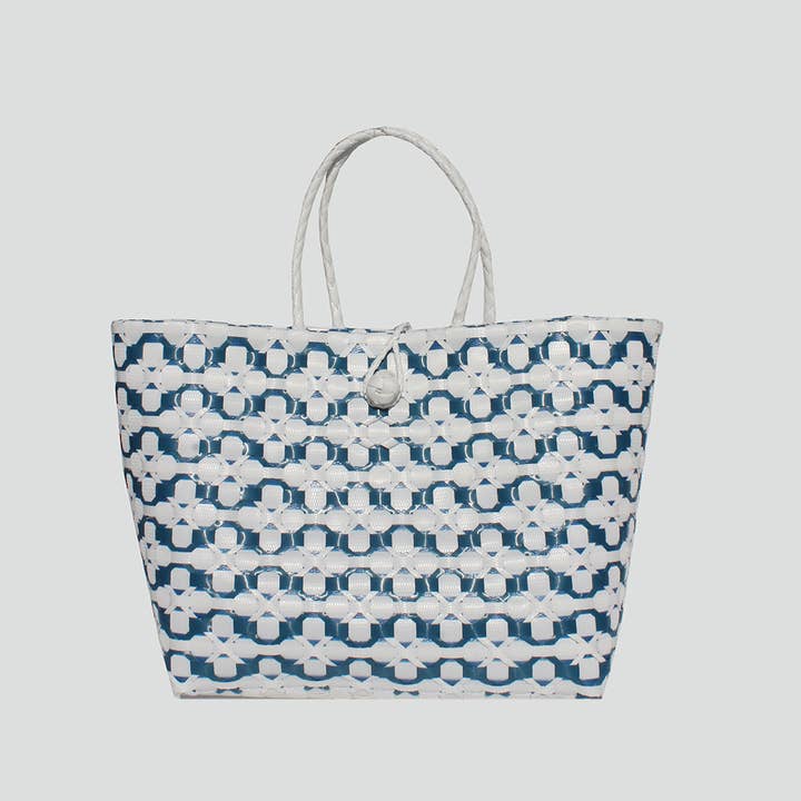 STREET LEVEL - Wholesale Tote Bag - Women's - Swan Straw Tote