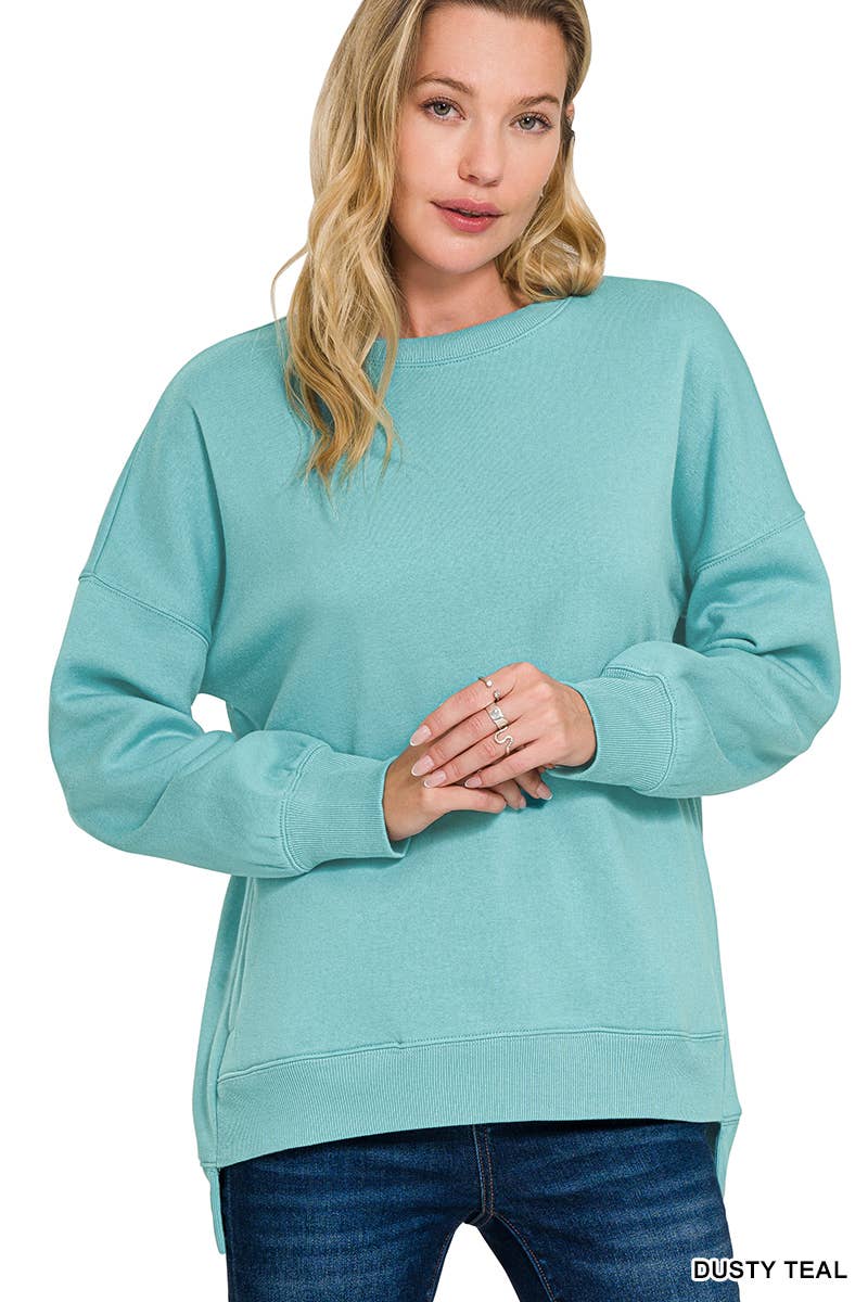 42POPS - Wholesale Sweatshirt - Women's - ',,, Fleece Hi Low Hem Pullover With Pockets43