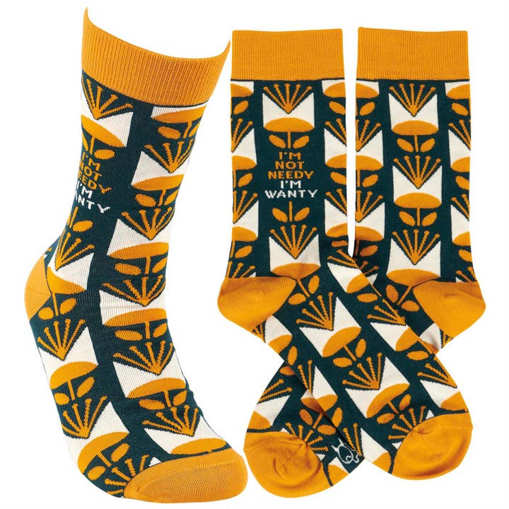 Not Needy Socks for wholesale by Questionables