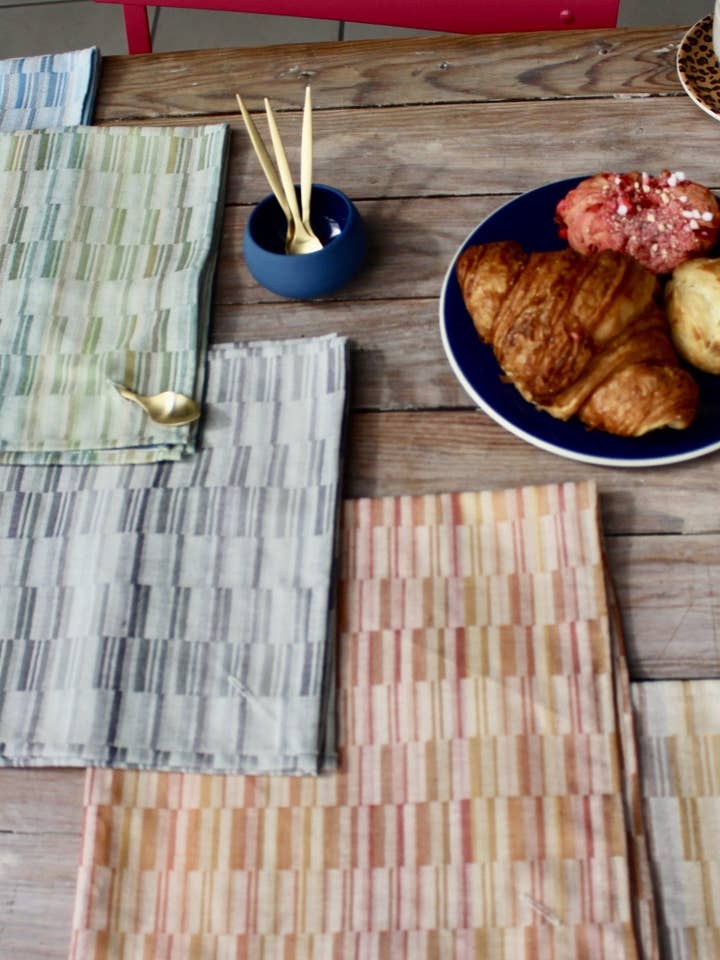 BROUILLADE buttonhole towel - 100% cotton for wholesale by Dresseur de tables