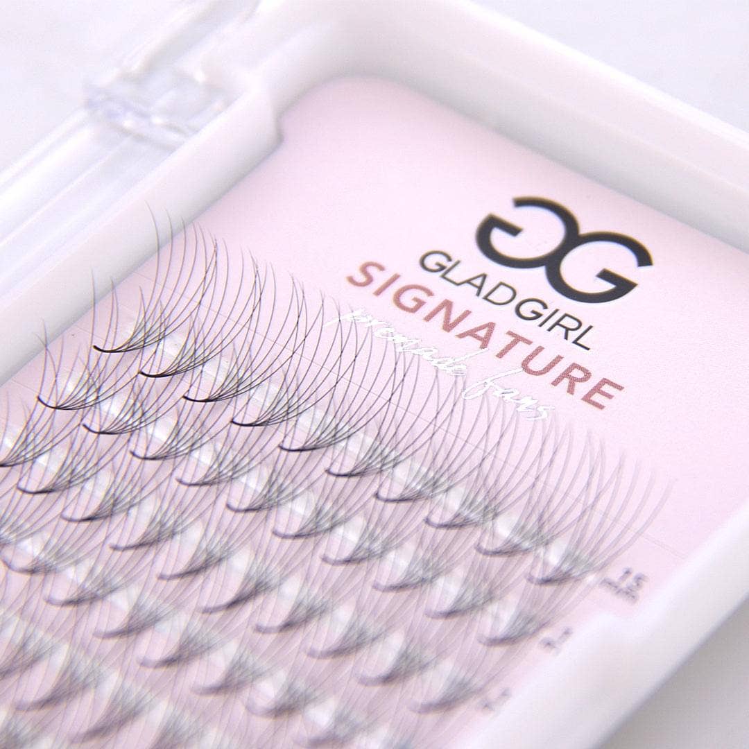 GladGirl - Wholesale False/Fake Eyelashes - 10D Heat Bonded PreMade Lash Fans - Dark Brown3