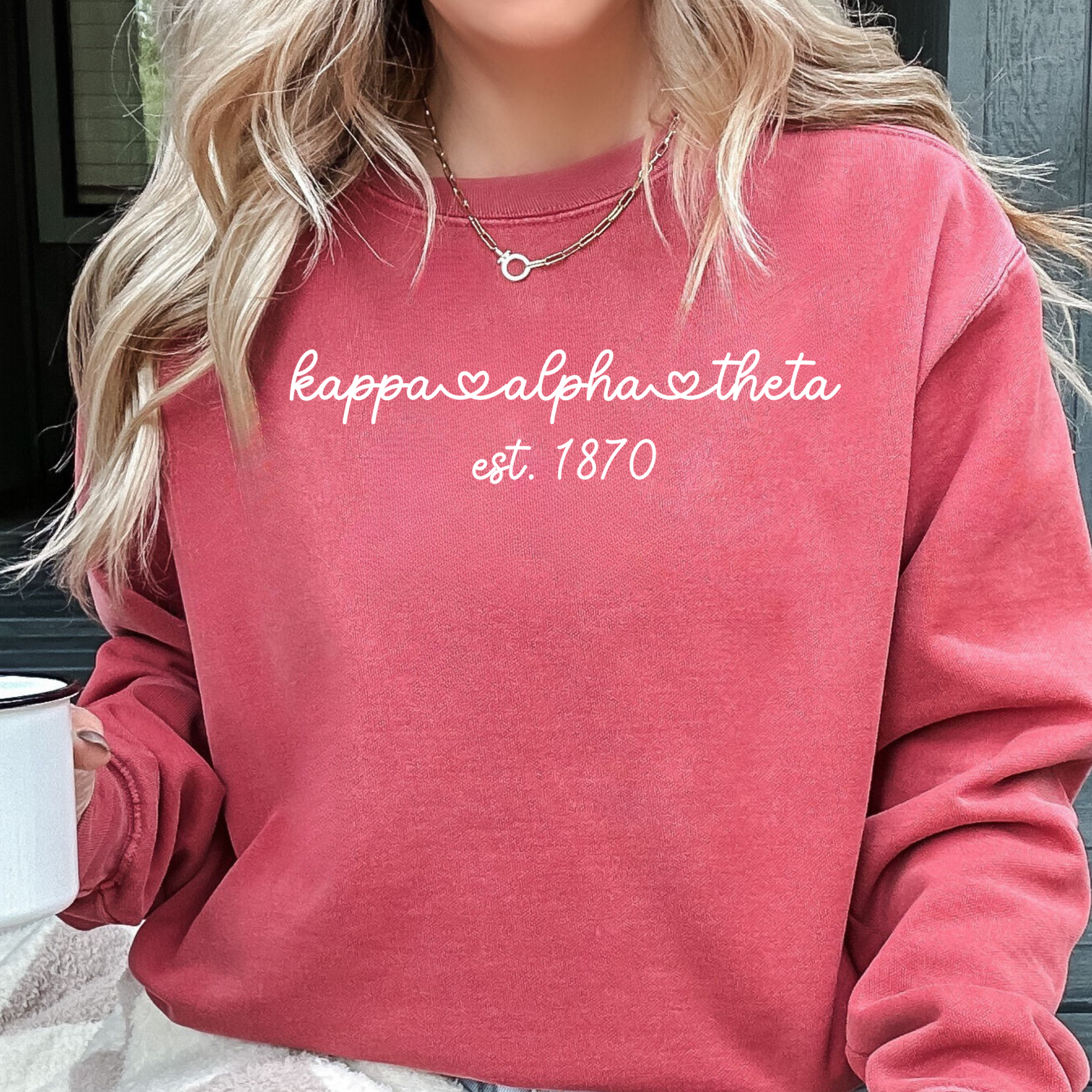 Golden Sol Collective – wholesale Sweatshirt med tryck - Dam – Kappa Alpha Theta Sorority-tröja4