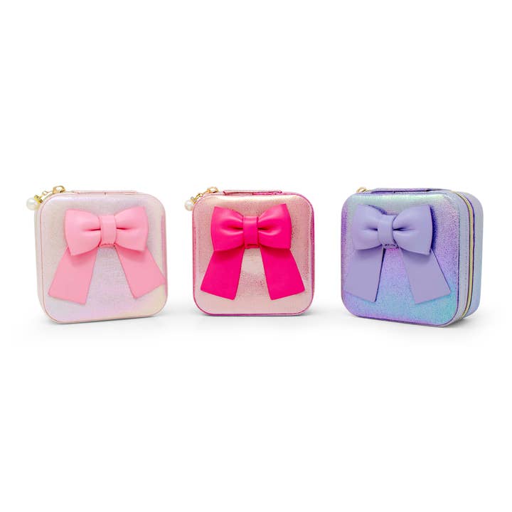 Tiny Treats and ZOMI GEMS - Wholesale Jewelry Box/Organizer - Kids - Shiny Jumbo Bow Jewelry Box