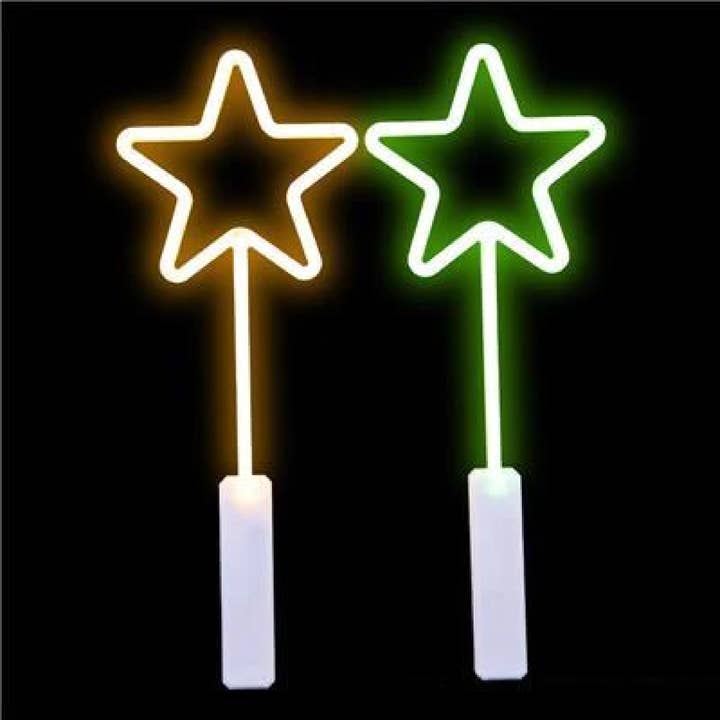 LED Star Wand With Handle For Kids - Assorted for wholesale by HALLEE