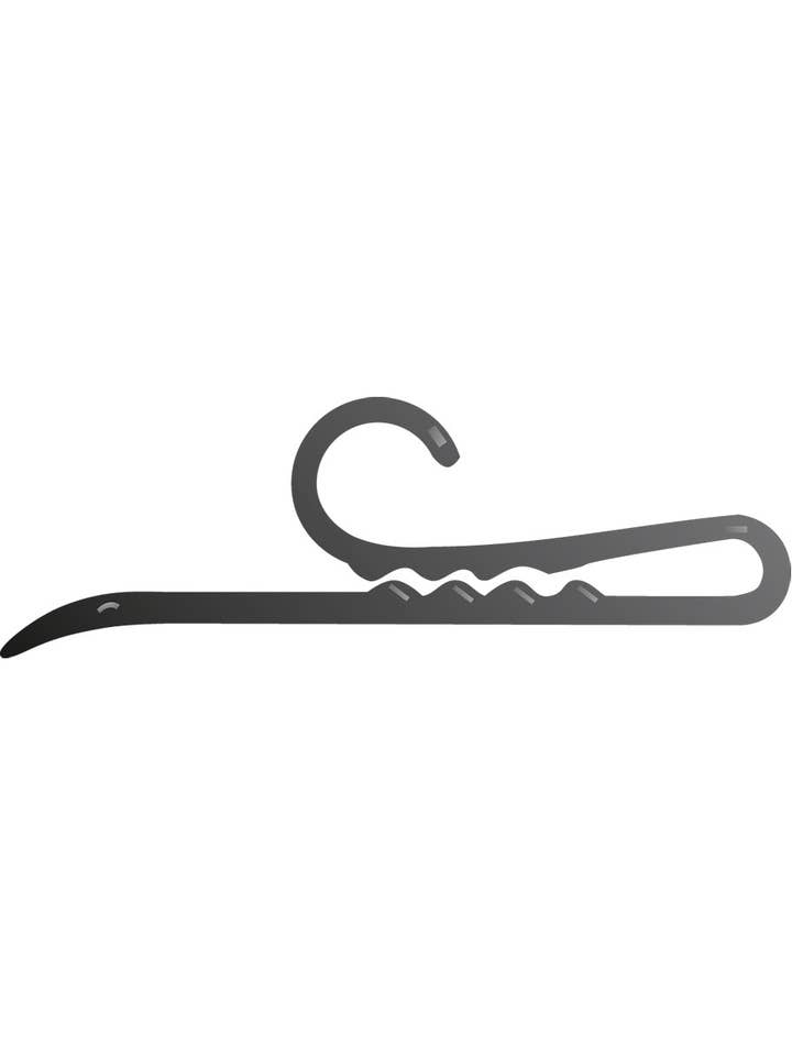 Long Non-Slip Black Sock Hanger Clip - Pack of 200 for wholesale by Store Supply Warehouse