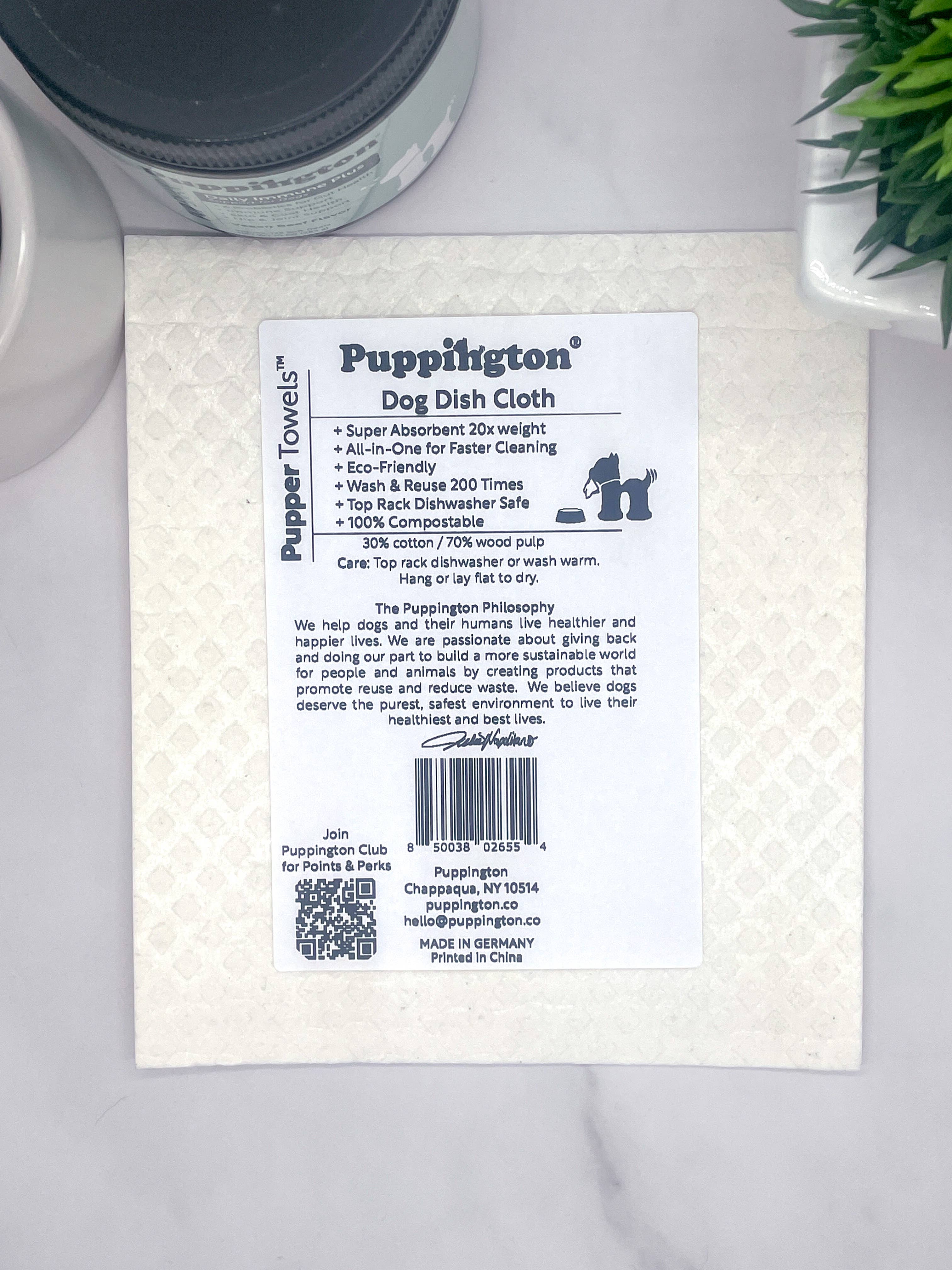 Puppington - Vendita all'ingrosso Strofinaccio da cucina - Pupper Towels, strofinaccio svedese Aussie Love, idea regalo per cane e mamma2