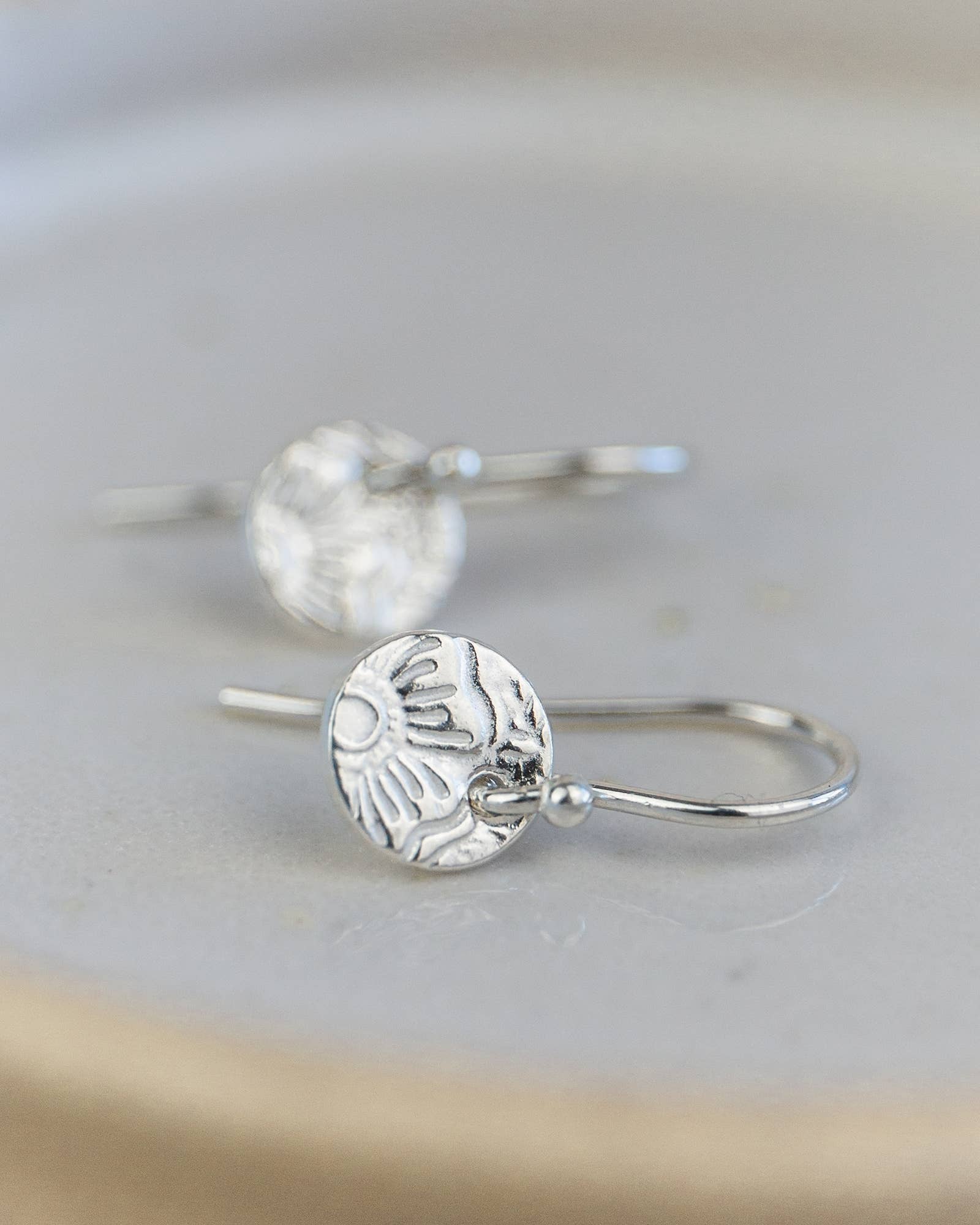 Lucy Kemp Jewellery – wholesale Hoop earrings – Sterling Silver Mini Textured Earrings