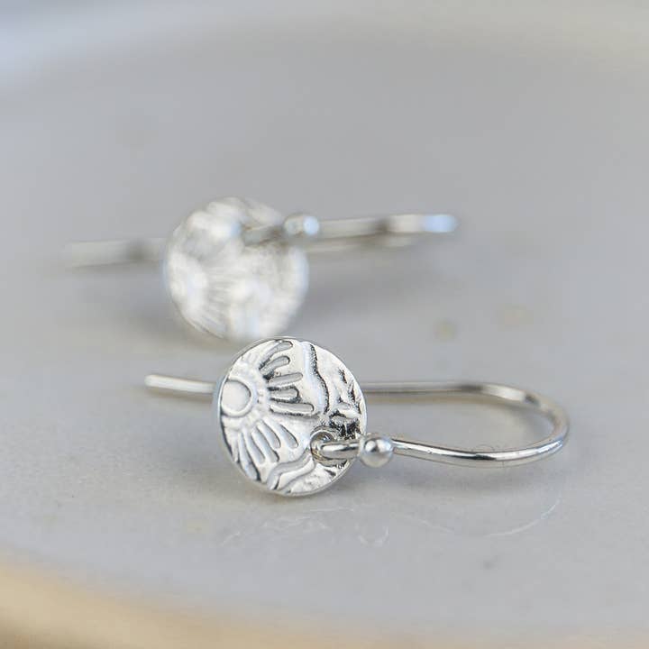 Lucy Kemp Jewellery – wholesale Hoop earrings – Sterling Silver Mini Textured Earrings0