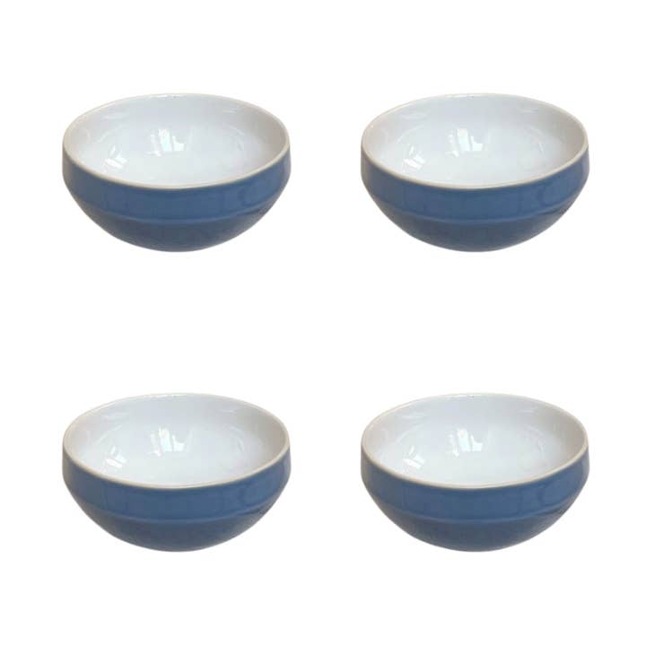 Essentials Navy-White Cereal Skål 6" for engroshandel hos The Lino