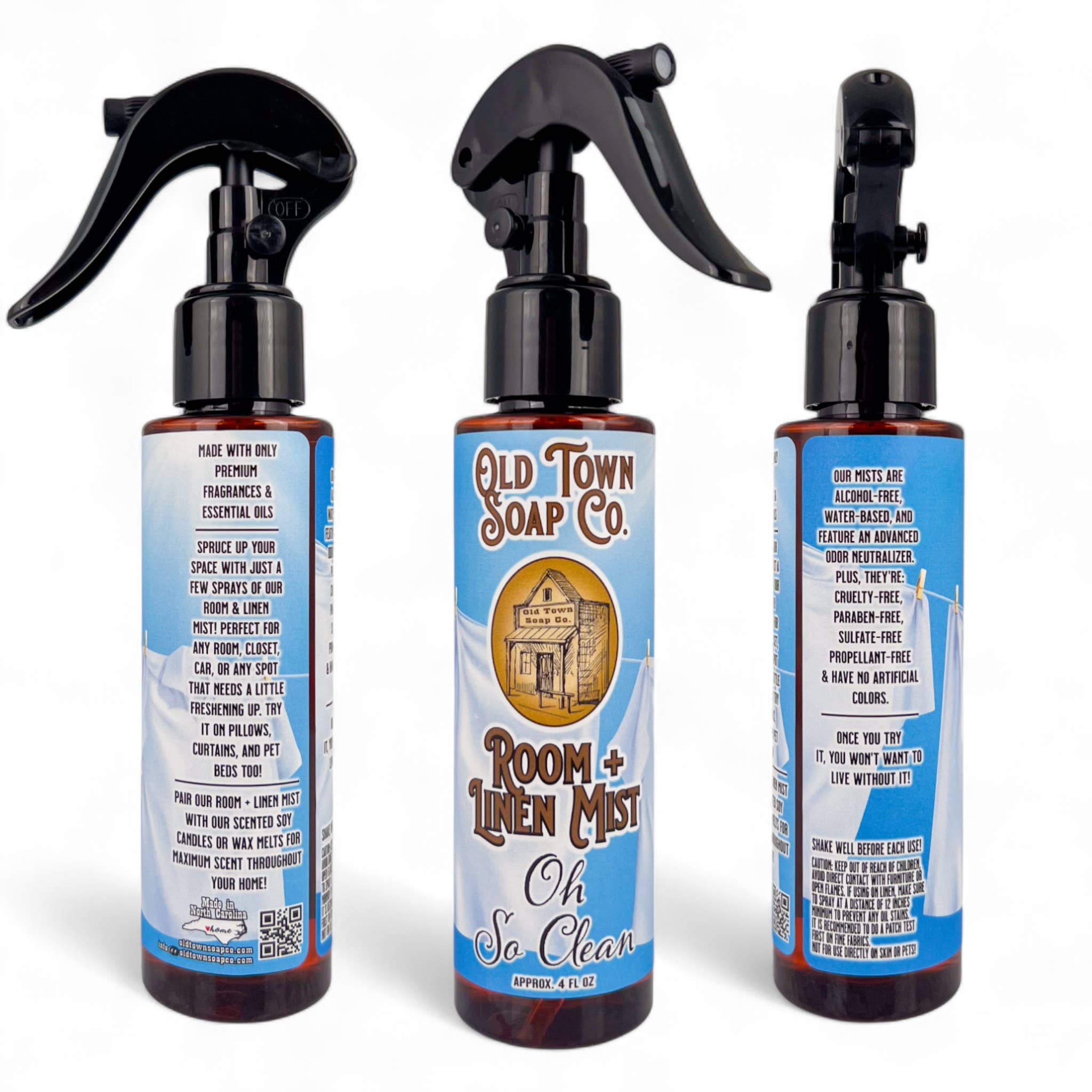 Old Town Soap Co. - Vendita all'ingrosso Spray per tessuti e ambienti - Room + Linen Mist - 14 Fragranze - Rinfresca la tua stanza7