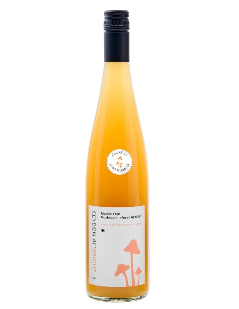 Ceybon - Vente Apéritifs sans alcool/mocktails - Claire Brillante AF : Apéritif sans alcool infusé aux champignons