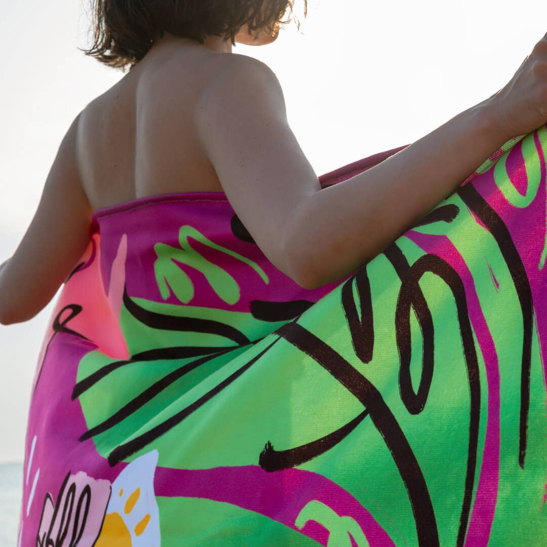 Redy. - Wholesale Beach Towel - Drip Me Baby Illustrated Beach Towel (70x140cm)4