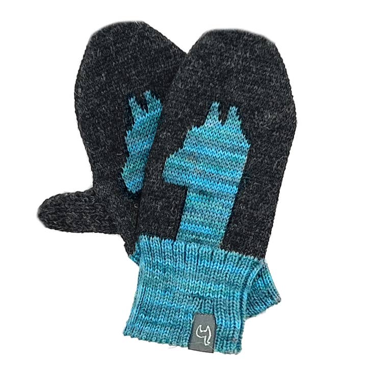 Shupaca Alpaca - Venta al por mayor Guantes - Niños - Guantes de Alpaca para Niños - Pacas - Aqua Paca