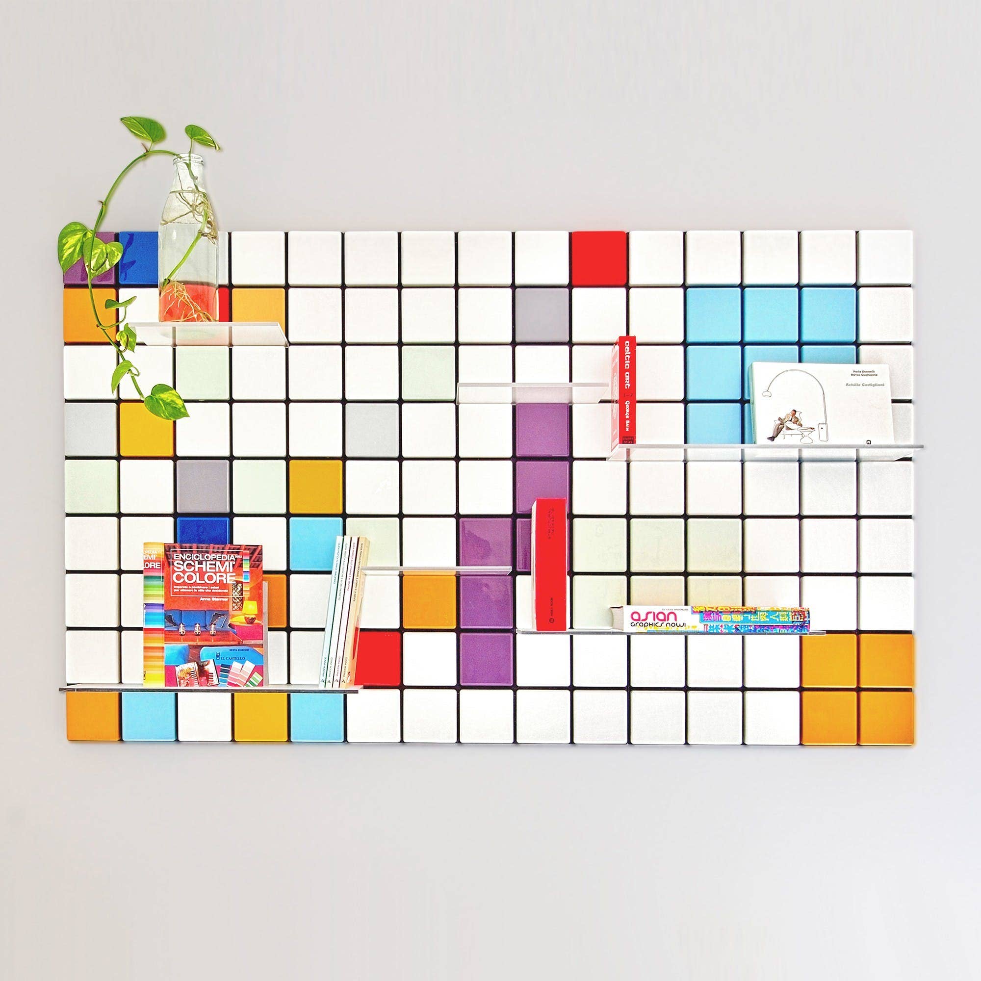 Pellington Design - Wholesale Wall Mounted Shelf - Confetti Monochrome - Aquatic7