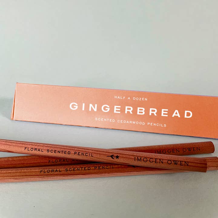 IMOGEN OWEN - Wholesale Pencil - GINGERBREAD SCENTED PENCILS *** LIMITED EDITION ***