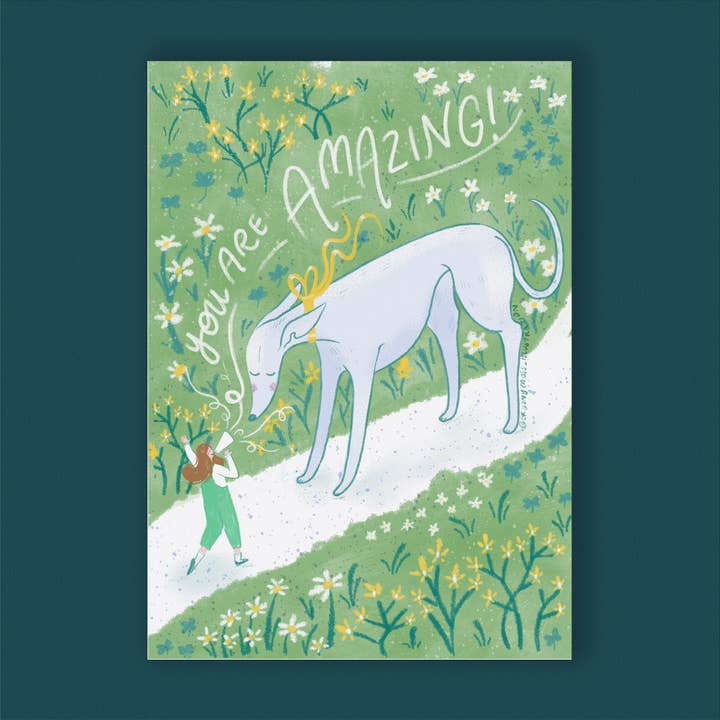 You Are Amazing, A4 Giclée Print for wholesale by Bryony Moss Illustration