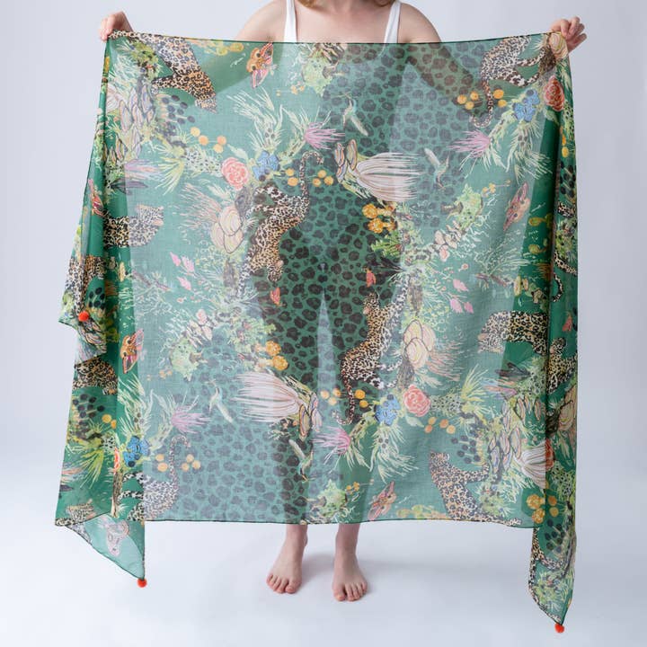 Wrap- Felidae Tree for wholesale by BETSY OLMSTED