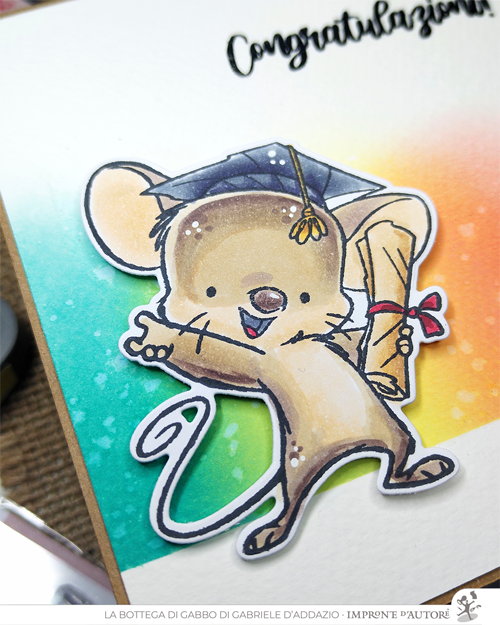 Impronte D'Autore - Wholesale Rubber/Decorative Stamp - Clear polymer stamps Graduation ENG3