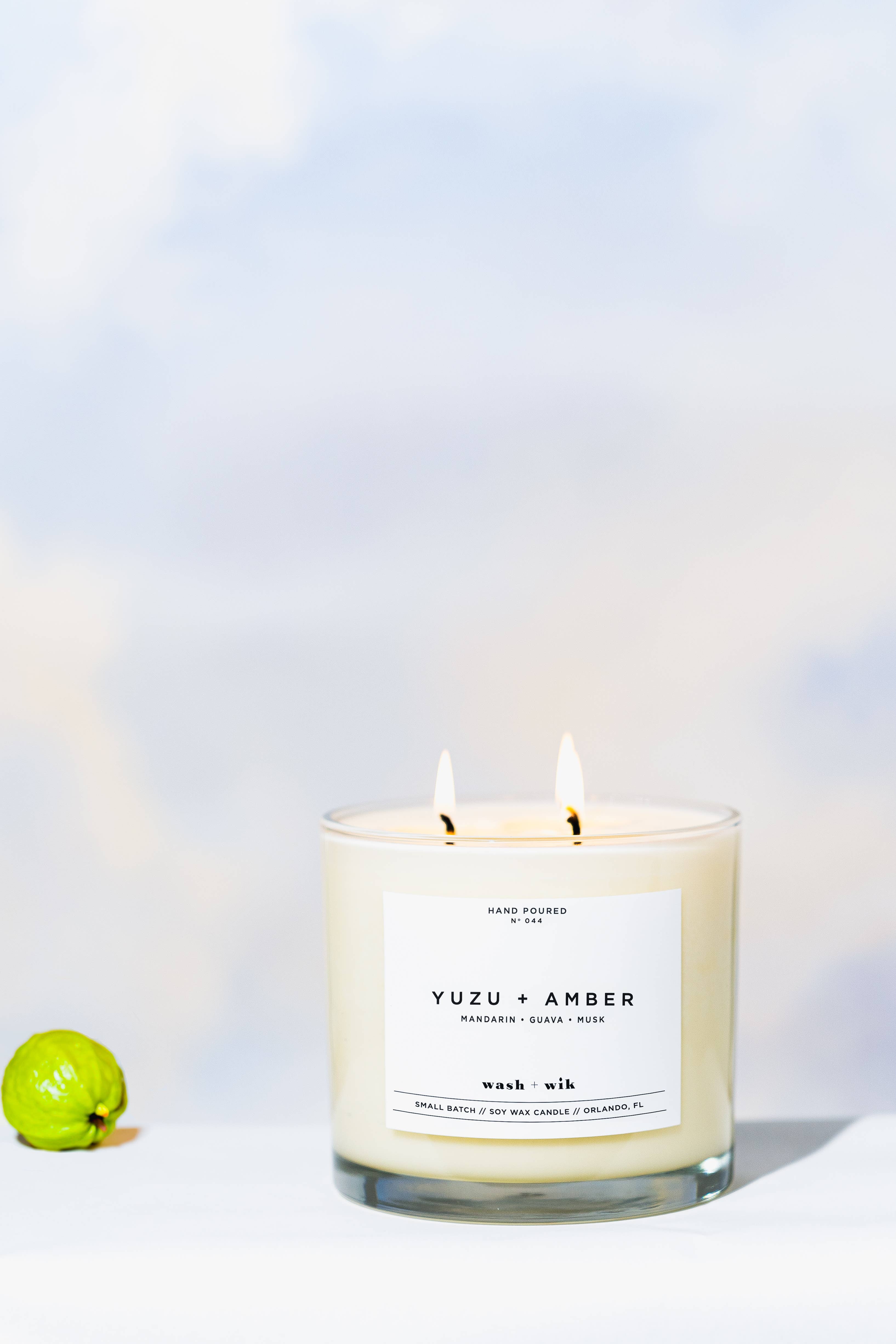 Wash and Wik - Wholesale Jar/Filled Candle - 3 Wick - 35oz Vessel - 2 Pound Soy Wax Candle by Wash + Wik15