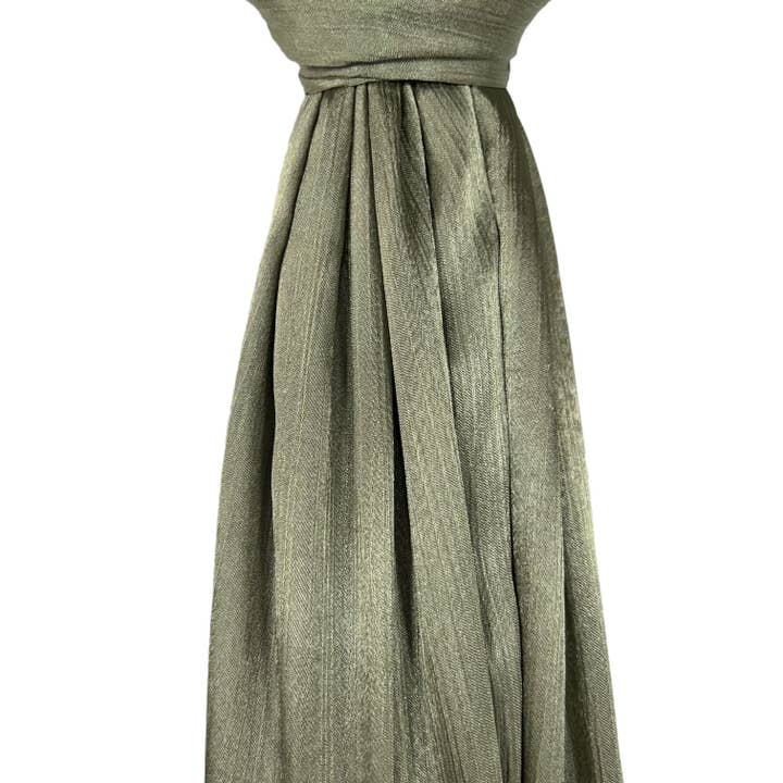 Lili Scarves (US Duty Free) - Vente Écharpe – femme - Foulard voile uni côtelé à éclat brillant12