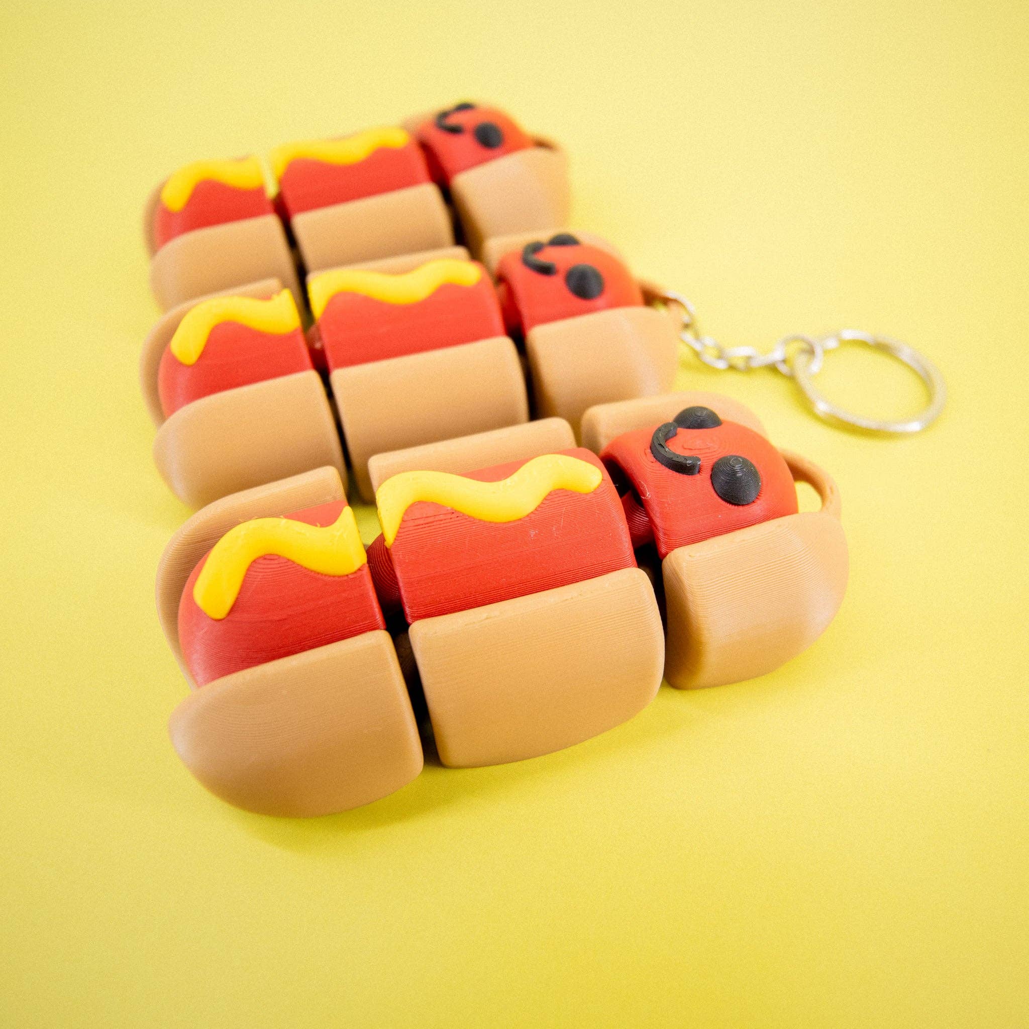Super Fantastic - Vente Fidget/jouet anti-stress – enfant - Porte-clés Nourriture Fidget Hotdog2