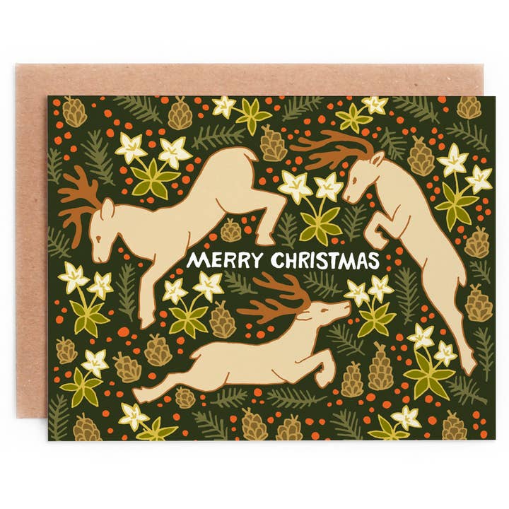 Glædelig jul rensdyr for engroshandel hos Peppercorn Paper