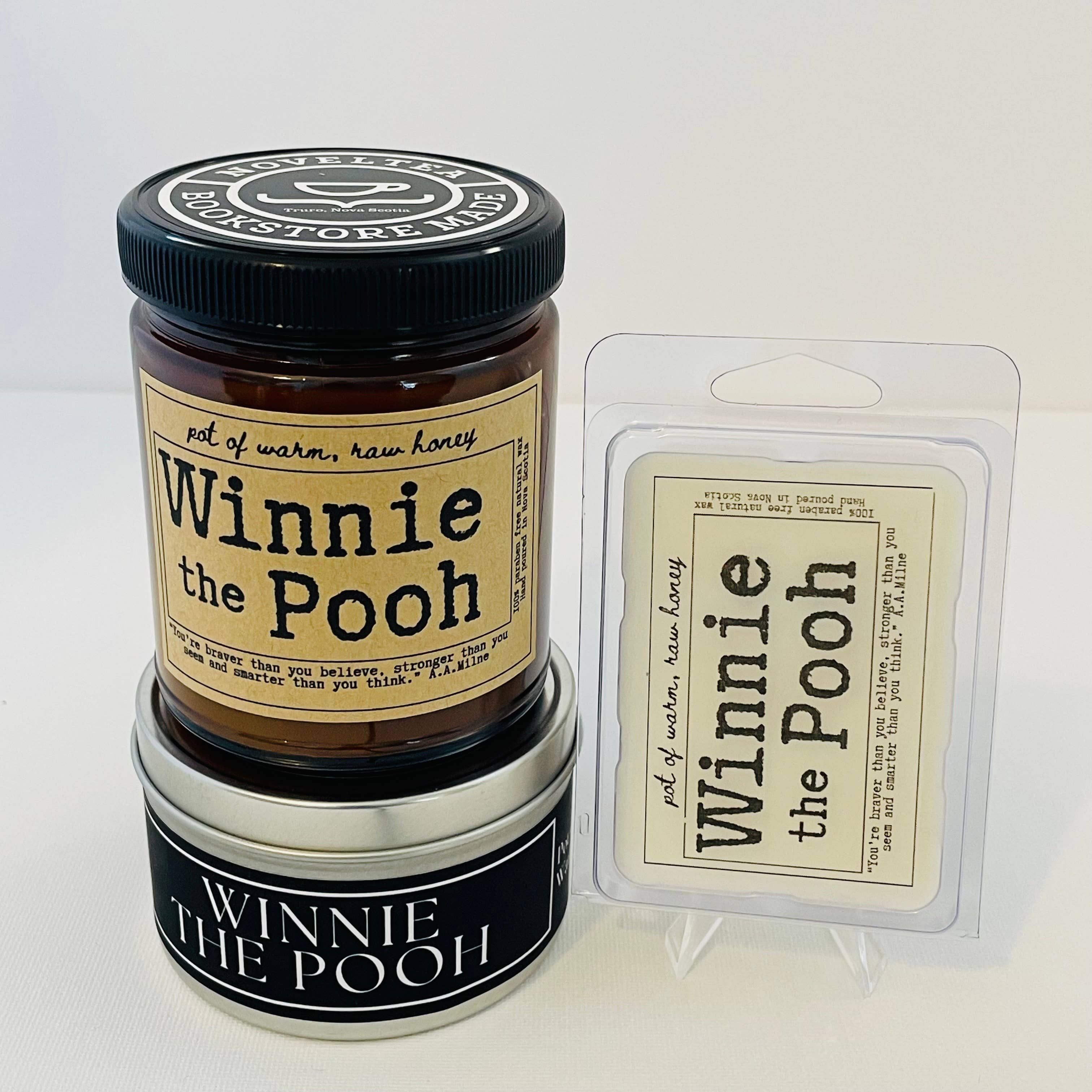 NovelTea Bookstore & Gifts - Vente Bougie en bocal - Bougie parfumée Winnie l’Ourson à l’odeur de miel2
