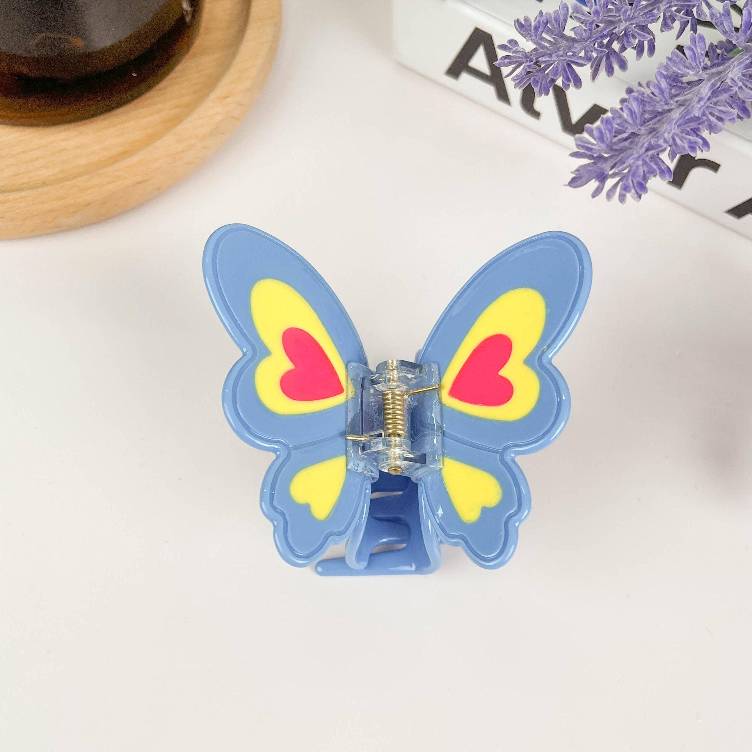 TheDivaSoap - Wholesale Hair Clip - Women's - Acetate Butterfly Hair Clip,Blue Cartoon Claw Clips
