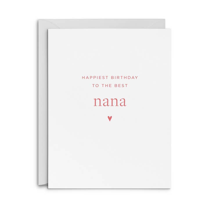 Nana Birthday Greeting Card for wholesale by Smitten on Paper
